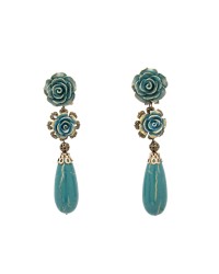 Boucles d'oreilles de Flamenco, modèle Bellota <b>Coleur - Vert D'eau, Tailles - L</b>