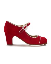 Chaussures de Flamenco - Cante - Semelles Collées <b>Coleur - Photo 2, Tailles - 34</b>