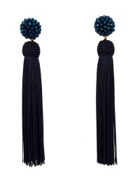 Boucles d'oreilles Frangées - Accessoires flamenco El Rocio <b>Coleur - Noir, Tailles - Unique</b>