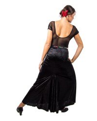 Jupes de Flamenco En Velours <b>Coleur - Noir, Tailles - 12</b>