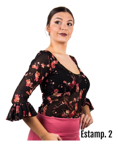 Haut De Flamenco à motifs