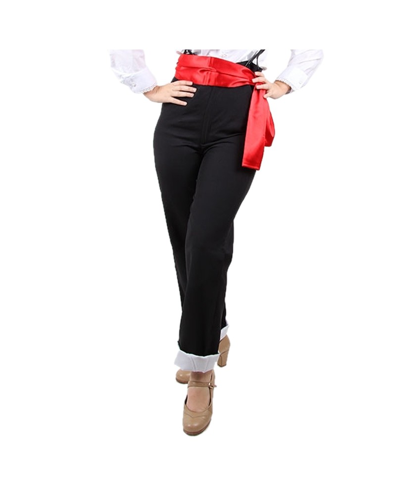 Pantalon avec revers