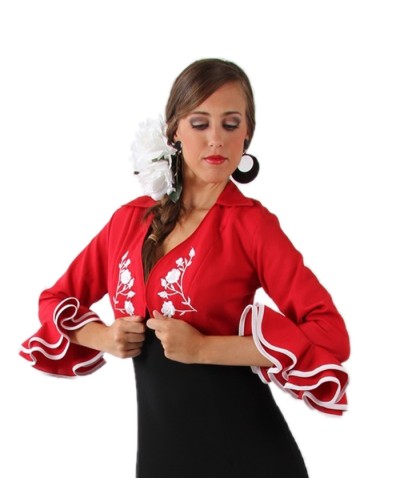 Boléro de flamenco brodé pour femme