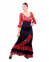 Jupes de Flamenco En Promotion <b>Coleur - Photo, Tailles - XL</b>