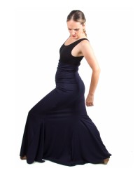 Jupe De Flamenco, Sacromonte, Taille Haute <b>Coleur - Marine, Tailles - XS</b>