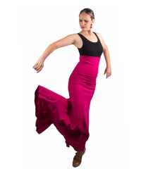 Jupe De Flamenco, Sacromonte, Taille Haute <b>Coleur - Fuschia, Tailles - XS</b>