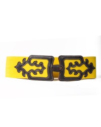 Flamenco Ceinture Elastique Femme <b>Coleur - Jaune, Tailles - S</b>