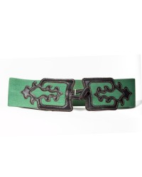 Flamenco Ceinture Elastique Femme <b>Coleur - Vert, Tailles - S</b>