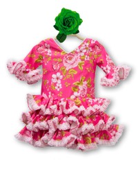 Robe de flamenco Fillette, Taille 4 <b>Coleur - Photo, Tailles - 4</b>