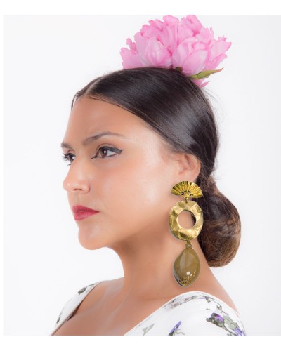 Boucles D'oreilles Flamenca avec Pierres