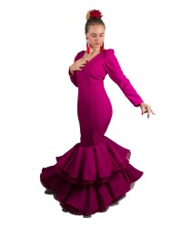 Mode Espagnole De Flamenco <b>Coleur - Rose violacé, Tailles - 36</b>
