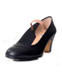 Chaussure flamenco en cuir amateur <b>Coleur - Noir, Tailles - 35</b>