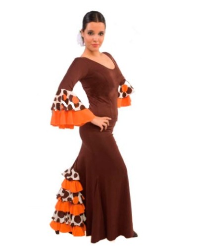 Jupe de flamenco pour filles, modèle EF072
