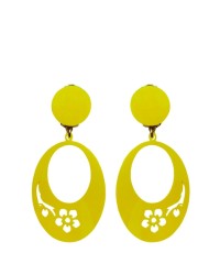 Boucles d'oreilles Fille <b>Coleur - Jaune, Tailles - S</b>