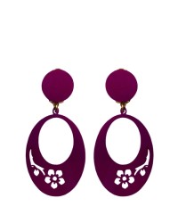 Boucles d'oreilles Fille <b>Coleur - Rose violacé, Tailles - S</b>