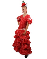 Robe de Flamenco Enfant, Compás <b>Coleur - Photo, Tailles - 5</b>