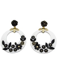 Boucles d'oreilles Flamenco <b>Coleur - Or/Noir, Tailles - L</b>