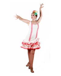 Robe Courte De Flamenco, Taille 44 <b>Coleur - Photo, Tailles - 44</b>