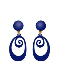 Boucles D'Oreilles De Flamenco Pour Filles <b>Coleur - Bleu Azur, Tailles - S</b>