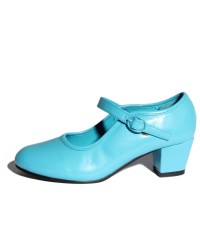 Chaussures Flamenco Fille <b>Coleur - Turquoise, Tailles - 24</b>
