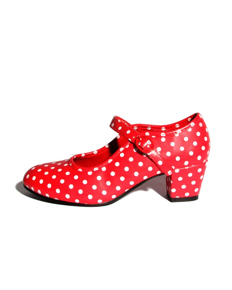 Chaussure de flamenco à pois