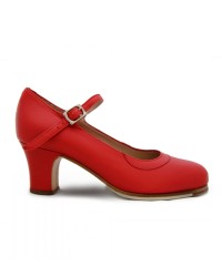 Chaussures de Danse, Modele Pasion <b>Coleur - Rouge, Tailles - 33</b>