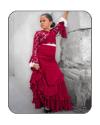 Jupe de danse Flamenco fillette